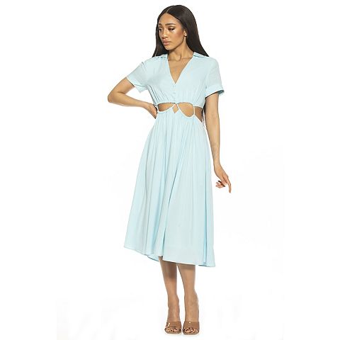 Женские платья ALEXIA Women's ALEXIA ADMOR Cassidy Collared Button Down Shirtdress