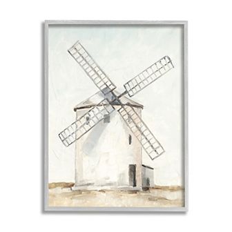 Stupell Home Decor Windmill Farm Landscape Framed Wall Art