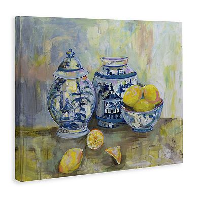 Stupell Home Decor Lemons Pottery Canvas Wall Art