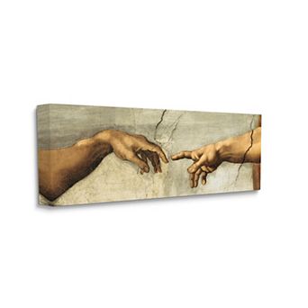 Stupell Home Decor Hands of Creation Religious Canvas Wall Art