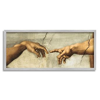 Stupell Home Decor Hands of Creation Adam Framed Wall Art
