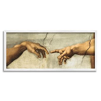 Stupell Home Decor Hands Creation Adam Framed Wall Art