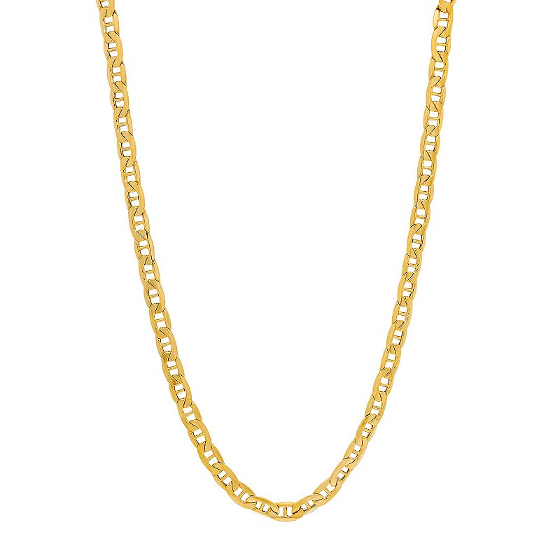 Mens Everlasting Gold 10k Gold 5.5 mm Mariner Chain Necklace, Size: 20,