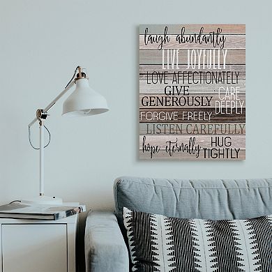 Stupell Home Decor Live Joyfully Canvas Wall Art