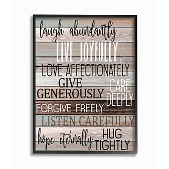 Stupell Home Decor Live Joyfully Framed Wall Art