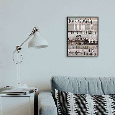 Stupell Home Decor Live Joyfully Framed Wall Art