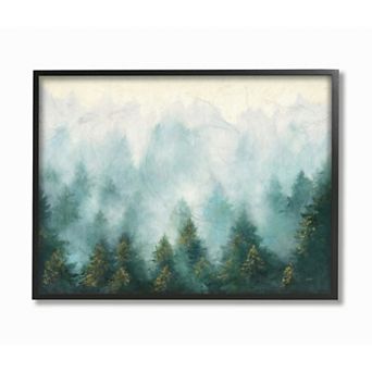 Stupell Home Decor Abstract Pine Forest Framed Wall Art