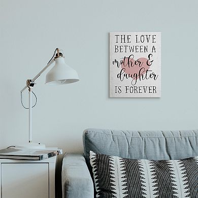 Stupell Home Decor Mother Daughter Heart Canvas Wall Art