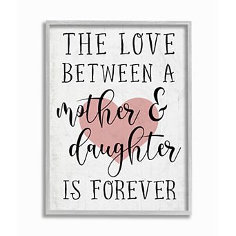 Stupell Home Decor Love Mother & Daughter Framed Wall Art