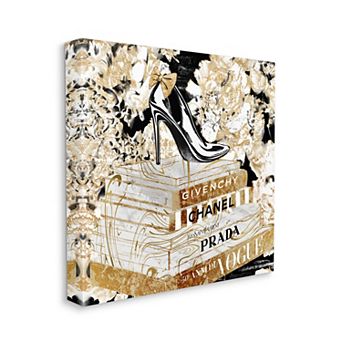 Stupell Home Decor Fashion Heels Books Canvas Wall Art