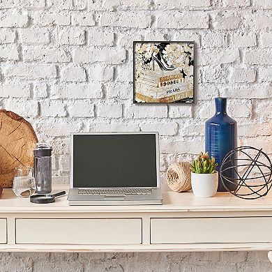 Stupell Home Decor Fashion Heels Books Framed Wall Art