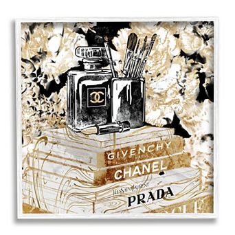 Stupell Home Decor Book Glam Designer Framed Wall Art