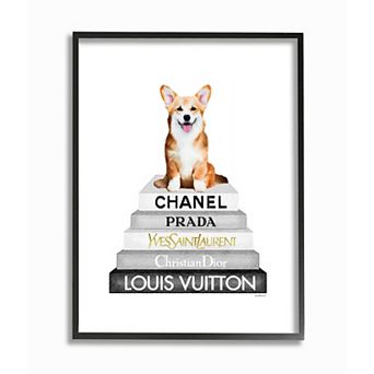 Stupell Home Decor Smiling Corgi Puppy Framed Wall Art