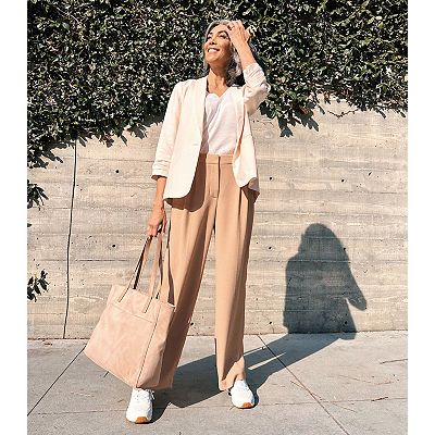 Pantalón Culotte Liso Para Mujer Nine West - Corte Holgado Y Cómodo, Ideal Para Looks Casuales O De Oficina
