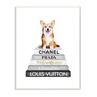 Stupell Home Decor Smiling Corgi Puppy Plaque Wall Art