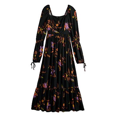 Juniors' SO® Floral Tiered Midi Dress