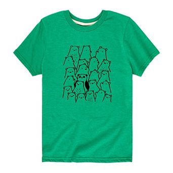 Boys 8-20 Bear Crowd Graphic Tee