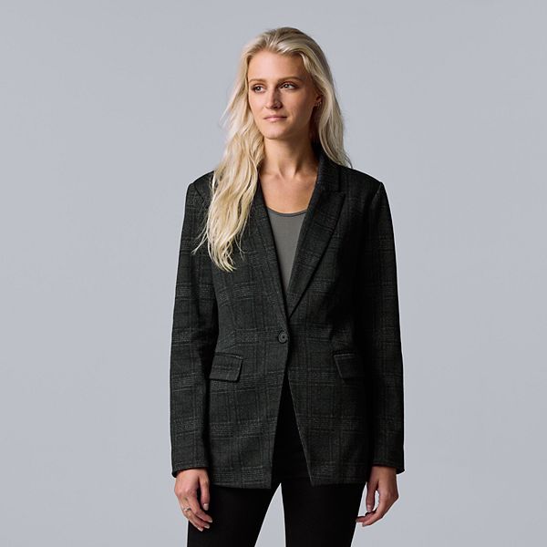 Women's Simply Vera Vera Wang Soft Ponte Blazer