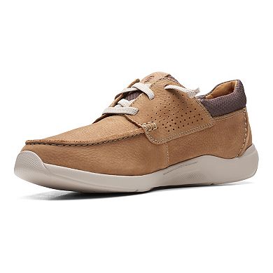 Clarks® Gorwin Moc Men's Leather Slip-On Shoes