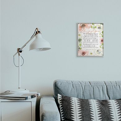 Stupell Home Decor Amazing Grace Pink Floral Sheet Music Flower Americana Wall Art