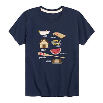 Boys 8-20 Lake Life Icons Graphic Tee