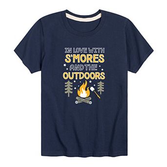 Boys 8-20 Smores And The Outdoors Camp Graphic Tee