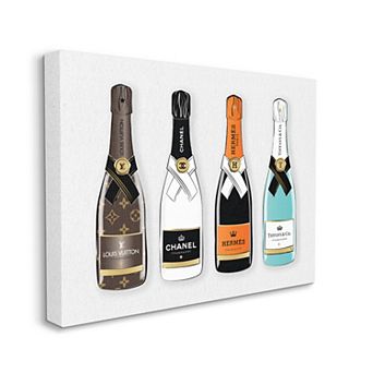 Stupell Home Decor Fashion Champagne Bottles Wall Art