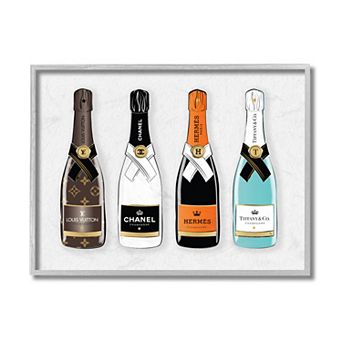 Stupell Home Decor Fashion Champagne Bottles Wall Art
