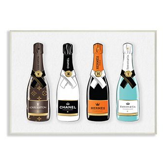 Stupell Home Decor Fashion Champagne Bottles Wall Art
