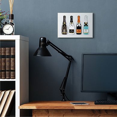 Stupell Home Decor Glam Fashion Champagne Bottles Style Brand Wall Art