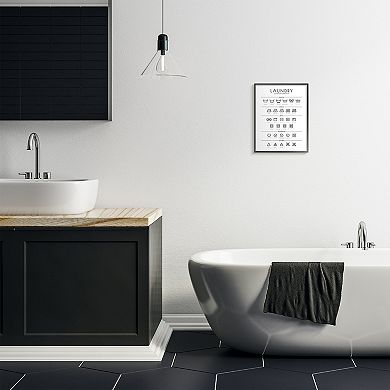 Stupell Home Decor Laundry Cleaning Symbols Framed Wall Art