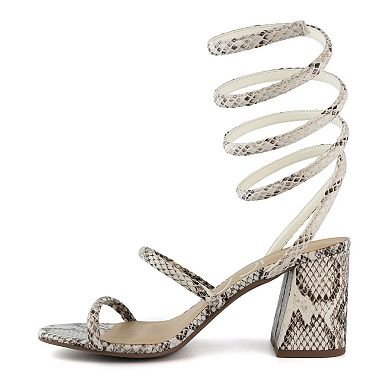 sugar Belleza Women's Block Heel Sandals