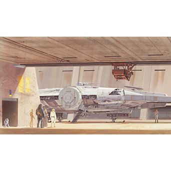 Star Wars Millennium Falcon 7-Panel Peel & Stick Wallpaper Mural by RoomMates