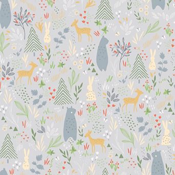 RoomMates Spring Forest Pals Peel and Stick Wallpaper