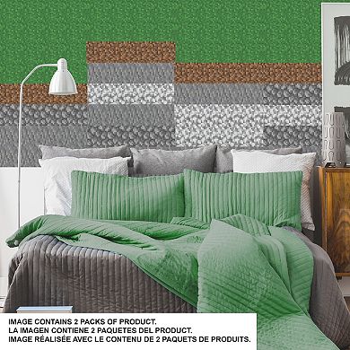 RoomMates Minecraft Block Strips Wall Decals