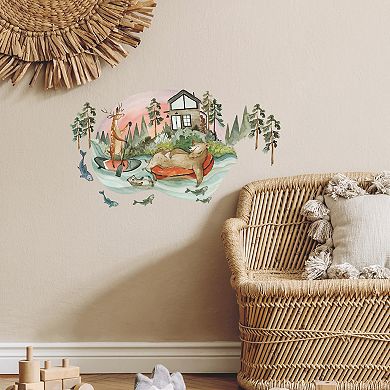 RoomMates Lazy River Giant Wall Decal