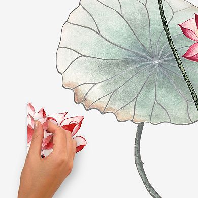 RoomMates Lotus Garden Giant Wall Decal
