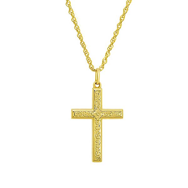 Kohl's diamond cross deals necklace