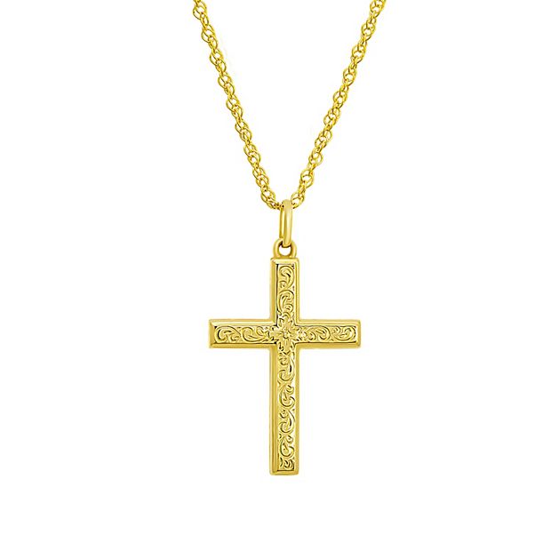 Fancy hot sale cross necklace