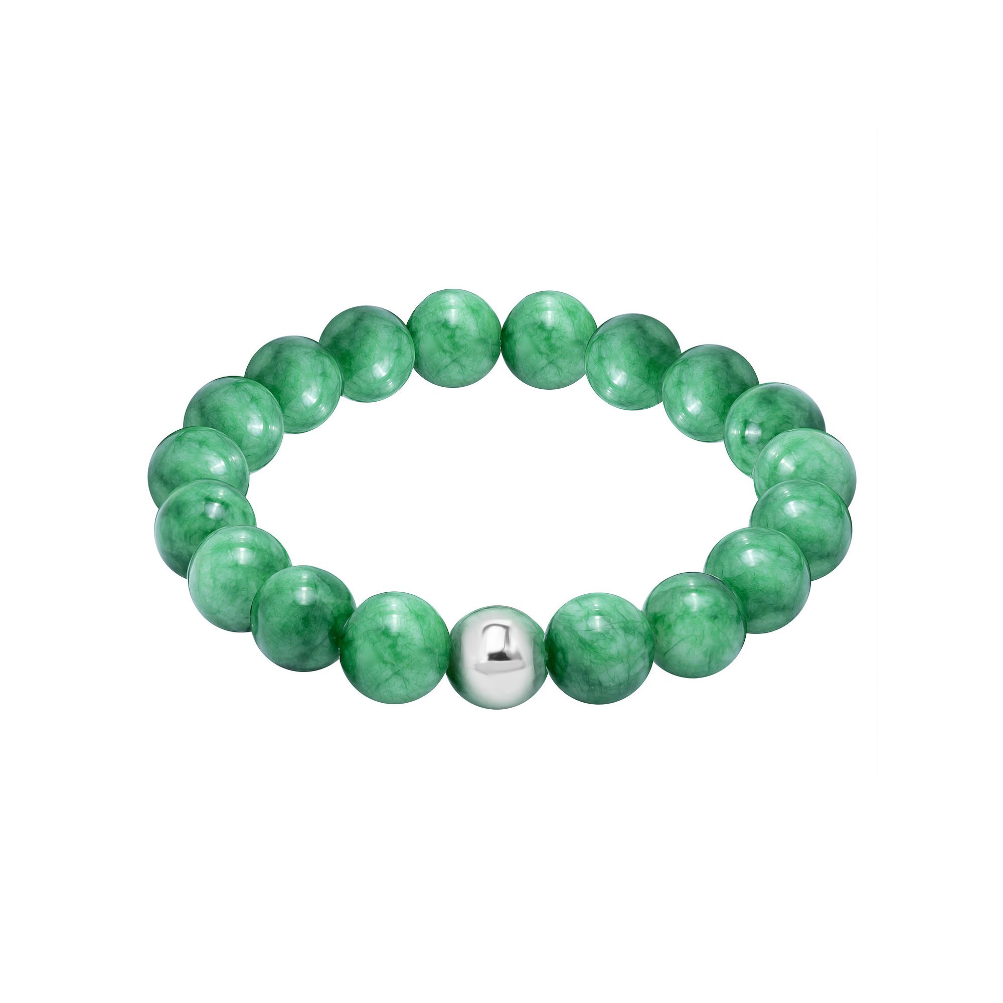 Aleure Precioso Gemstone Stretch Bracelet, Womens, Size: 7.5, Green How