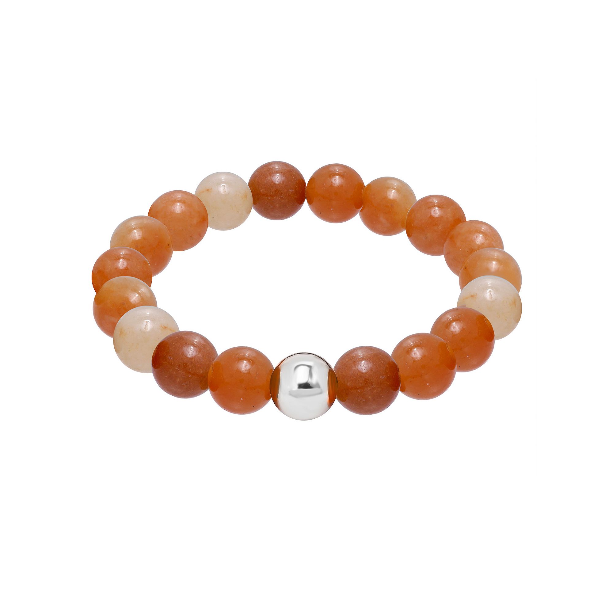 Aleure Precioso Gemstone Stretch Bracelet, Womens, Size: 7.5, Orange Ad
