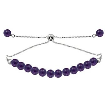 Aleure Precioso Gemstone Bead Frontal Adjustable Bracelet