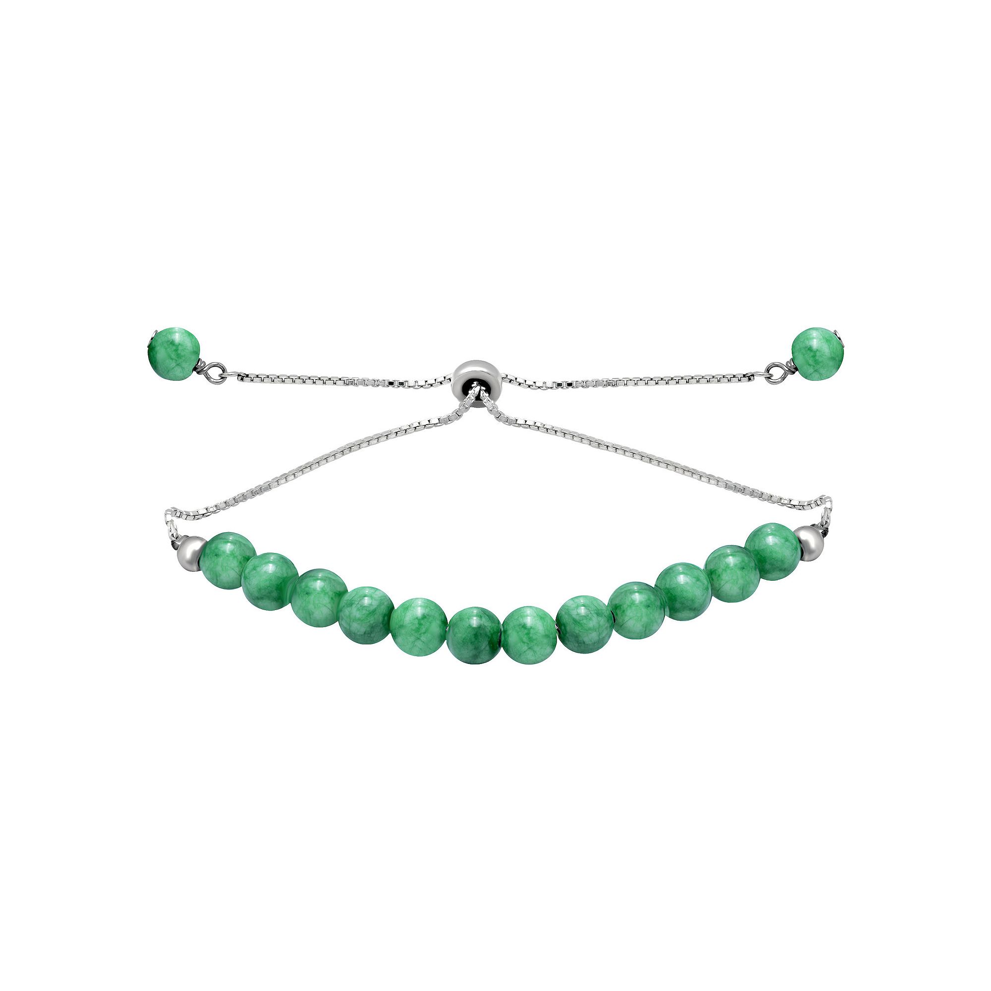 Aleure Precioso Gemstone Bead Frontal Adjustable Bracelet, Womens, Size: 
