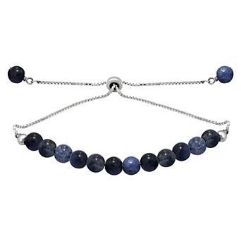 Aleure Precioso Gemstone Bead Frontal Adjustable Bracelet