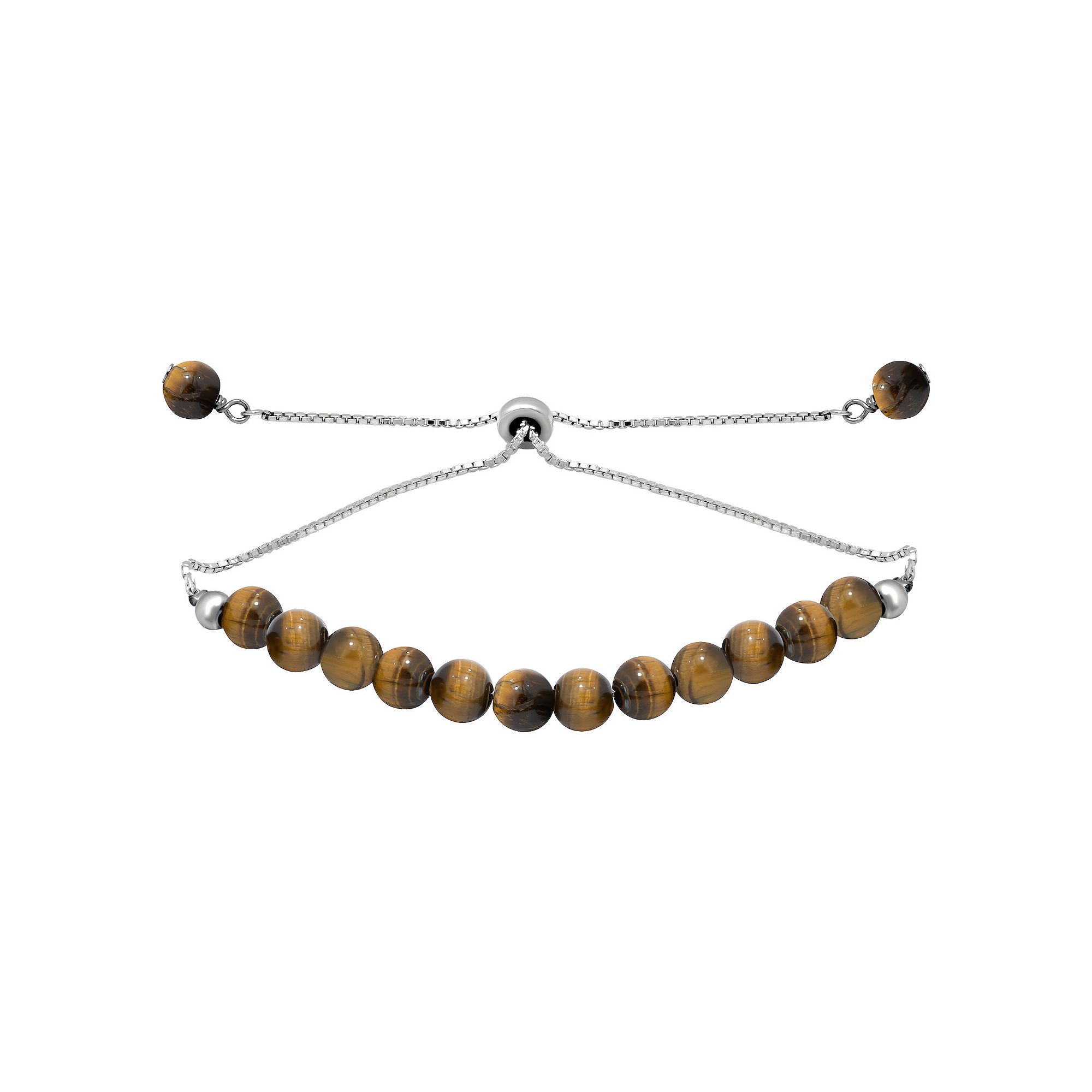 Aleure Precioso Gemstone Bead Frontal Adjustable Bracelet, Womens, Size: 