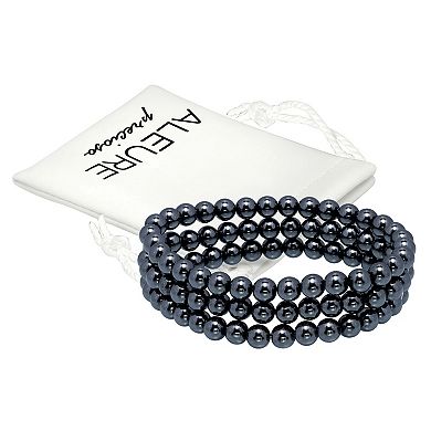 Aleure Precioso Beaded 3-Row Stretch Bracelet