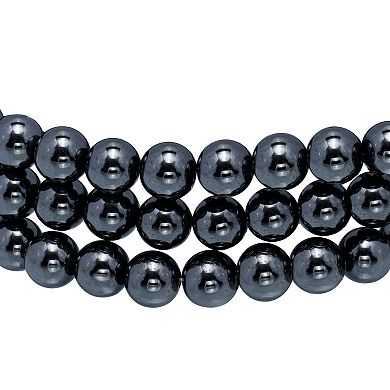 Aleure Precioso Beaded 3-Row Stretch Bracelet