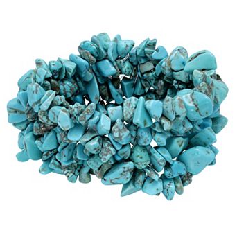Aleure Precioso Gemstone Chip Stretch Bracelet
