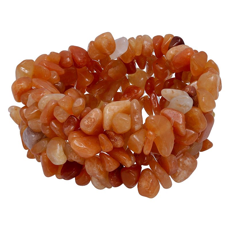 Aleure Precioso Gemstone Chip Stretch Bracelet, Womens, Size: 7.5, Oran