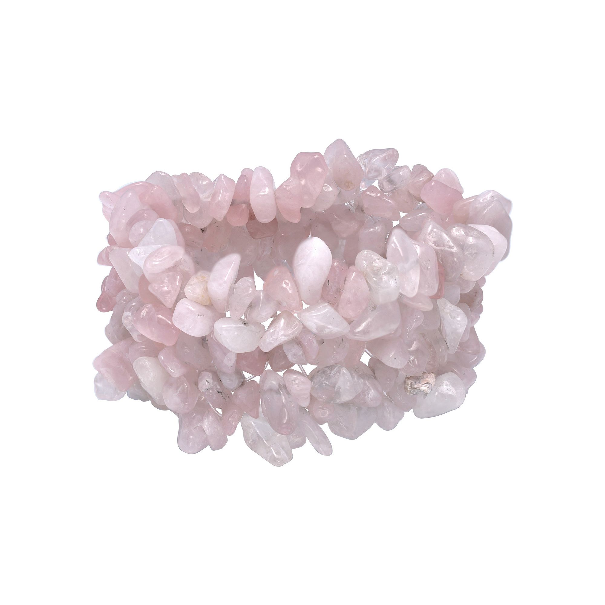 Aleure Precioso Gemstone Chip Stretch Bracelet, Womens, Size: 7.5, Pink